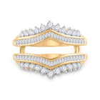 14K Yellow Gold Round Diamond Enhancer 3/4 Cttw - Splendid Jewellery
