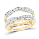 14K Yellow Gold Round Diamond Enhancer 5/8 Cttw - Splendid Jewellery