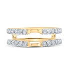 14K Yellow Gold Round Diamond Enhancer Ring 5/8 Cttw - Splendid Jewellery