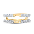 14K Yellow Gold Round Diamond Enhancer Ring 5/8 Cttw - Splendid Jewellery
