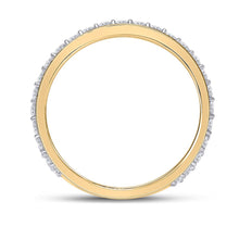 Load image into Gallery viewer, 14K Yellow Gold Round Diamond Fashion Mens Band 2 7/8 Cttw - Splendid Jewellery