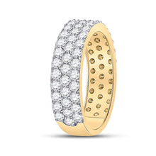 Load image into Gallery viewer, 14K Yellow Gold Round Diamond Fashion Mens Band 2 7/8 Cttw - Splendid Jewellery