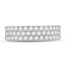 Load image into Gallery viewer, 14K Yellow Gold Round Diamond Fashion Mens Band 2 7/8 Cttw - Splendid Jewellery