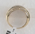 14K Yellow Gold Round Diamond Men's 5 Stone Wedding Band Ring 2 Cttw - Splendid Jewellery