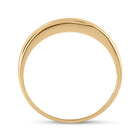 14K Yellow Gold Round Diamond Men's Channel Set Wedding Anniversary Band Ring 1/4 Cttw - Splendid Jewellery