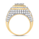 14K Yellow Gold Round Diamond Mens Ring 5 Cttw - Splendid Jewellery