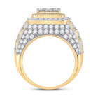 14K Yellow Gold Round Diamond Mens Ring 5 Cttw - Splendid Jewellery