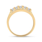 14K Yellow Gold Round Diamond Men's Wedding Channel Set Band Ring 1 Cttw - Splendid Jewellery