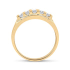 14K Yellow Gold Round Diamond Men's Wedding Channel Set Band Ring 1 Cttw - Splendid Jewellery