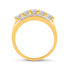 Load image into Gallery viewer, 14K Yellow Gold Round Diamond Men's Wedding Channel Set Band Ring 2 Cttw - Splendid Jewellery