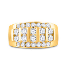 Load image into Gallery viewer, 14K Yellow Gold Round Diamond Men's Wedding Channel Set Band Ring 2 Cttw - Splendid Jewellery