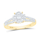 14K Yellow Gold Round Diamond Nke Ring 1/2 Cttw - Splendid Jewellery