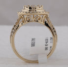 14K Yellow Gold Round Diamond Ring 1 1/2 Cttw - Splendid Jewellery