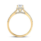 14K Yellow Gold Round Diamond Solitaire Bridal Engagement Ring (Certified) 1 Cttw - Splendid Jewellery