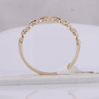 14K Yellow Gold Round Diamond Stackable Band 1/6 Cttw - Splendid Jewellery