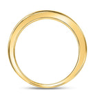 14K Yellow Gold Round Diamond Women's Channel Set Wedding Band 1/6 Cttw - Splendid Jewellery