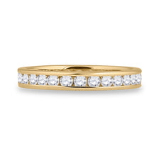 Load image into Gallery viewer, 14K Yellow Gold Round Diamond Women's Machine Set Eternity Wedding Band 1 Cttw - Splendid Jewellery