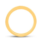 14K Yellow Gold Round Diamond Women's Machine Set Wedding Band 1 Cttw - Splendid Jewellery