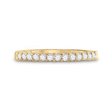 Load image into Gallery viewer, 14K Yellow Gold Round Diamond Women's Machine Set Wedding Band 1/4 Cttw - Splendid Jewellery