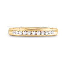 Load image into Gallery viewer, 14K Yellow Gold Round Diamond Women's Machine Set Wedding Channel Band 1/4 Cttw - Splendid Jewellery