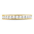 14K Yellow Gold Round Diamond Women's Single Row Wedding Band 1/2 Cttw - Splendid Jewellery