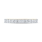 14K Yellow Gold Round Diamond Women's Single Row Wedding Band 1/2 Cttw - Splendid Jewellery