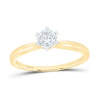 14K Yellow Gold Round Diamond Women's Solitaire Bridal Wedding Engagement Ring 1/2 Cttw - Splendid Jewellery