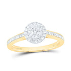 14K Yellow Gold Round Diamond Women's Solitaire Bridal Wedding Engagement Ring (Certified) 3/8 Cttw - Splendid Jewellery