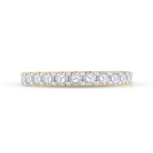 Load image into Gallery viewer, 14K Yellow Gold Round Diamond Women's Wedding Anniversary Band 1 Cttw - Splendid Jewellery