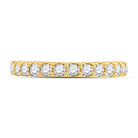 14K Yellow Gold Round Diamond Women's Wedding Single Row Band 1/2 Cttw - Splendid Jewellery