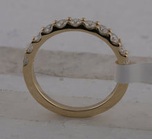 Load image into Gallery viewer, 14K Yellow Gold Round Diamond Women's Wedding Single Row Band 3/4 Cttw - Splendid Jewellery