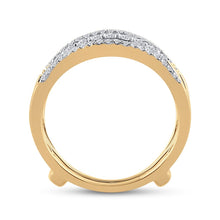 Load image into Gallery viewer, 14K Yellow Gold Round Diamond Women's Wrap Ring Guard Enhancer 1/2 Cttw - Splendid Jewellery