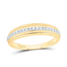 14K Yellow White Diamond Cushion Trio Ring Set 3/4 Cttw - Splendid Jewellery