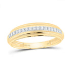 14K Yellow White Diamond Oval Trio Ring Set 5/8 Cttw - Splendid Jewellery