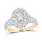 14kt Golden Halo Brilliance Wedding Ring - Splendid Jewellery