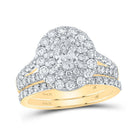 14kt Golden Halo of Love Wedding Ring Band Set - Splendid Jewellery