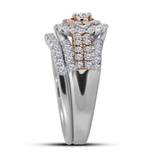 Load image into Gallery viewer, 14kt Harmony of Love Diamond Bridal Wedding Ring Band Set - Splendid Jewellery