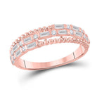 14kt Rose Gold Baguette Diamond Elegance Band - Splendid Jewellery