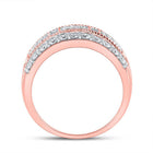 14kt Rose Gold Baguette Diamond Right - Hand Anniversary Ring - Splendid Jewellery