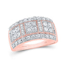 14kt Rose Gold Baguette Diamond Right - Hand Anniversary Ring - Splendid Jewellery