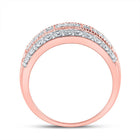 14kt Rose Gold Baguette Diamond Right - Hand Anniversary Ring - Splendid Jewellery