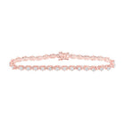 14kt Rose Gold Delicate Diamond Tennis Bracelet - 2 - 5/8 Carat Total Weight - Splendid Jewellery