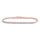 14kt Rose Gold Diamond Blossom Bracelet - 1 Cttw - Splendid Jewellery