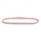 14kt Rose Gold Diamond Blossom Bracelet - 1 Cttw - Splendid Jewellery