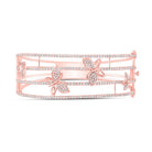 14kt Rose Gold Diamond Butterfly Bangle Bracelet - 2 Carat Total Weight - Splendid Jewellery - Splendid Jewellery