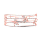14kt Rose Gold Diamond Butterfly Bangle Bracelet - 2 Carat Total Weight - Splendid Jewellery - Splendid Jewellery