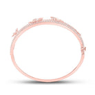 14kt Rose Gold Diamond Butterfly Bangle Bracelet - 2 Carat Total Weight - Splendid Jewellery - Splendid Jewellery