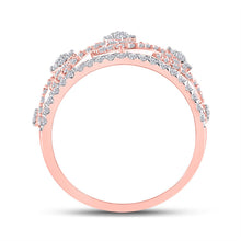 Load image into Gallery viewer, 14kt Rose Gold Diamond Elegance Band - Top View