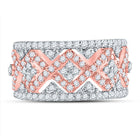 14kt Rose Gold Diamond Elegance Band - Second Side View