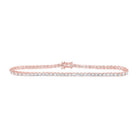 14kt Rose Gold Diamond Elegance Bracelet - 4 Cttw - Splendid Jewellery